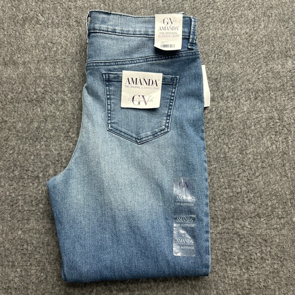 Gloria Vanderbilt Denim - Gloria Vanderbilt Amanda Jeans Womens 12P Average Blue Frisco